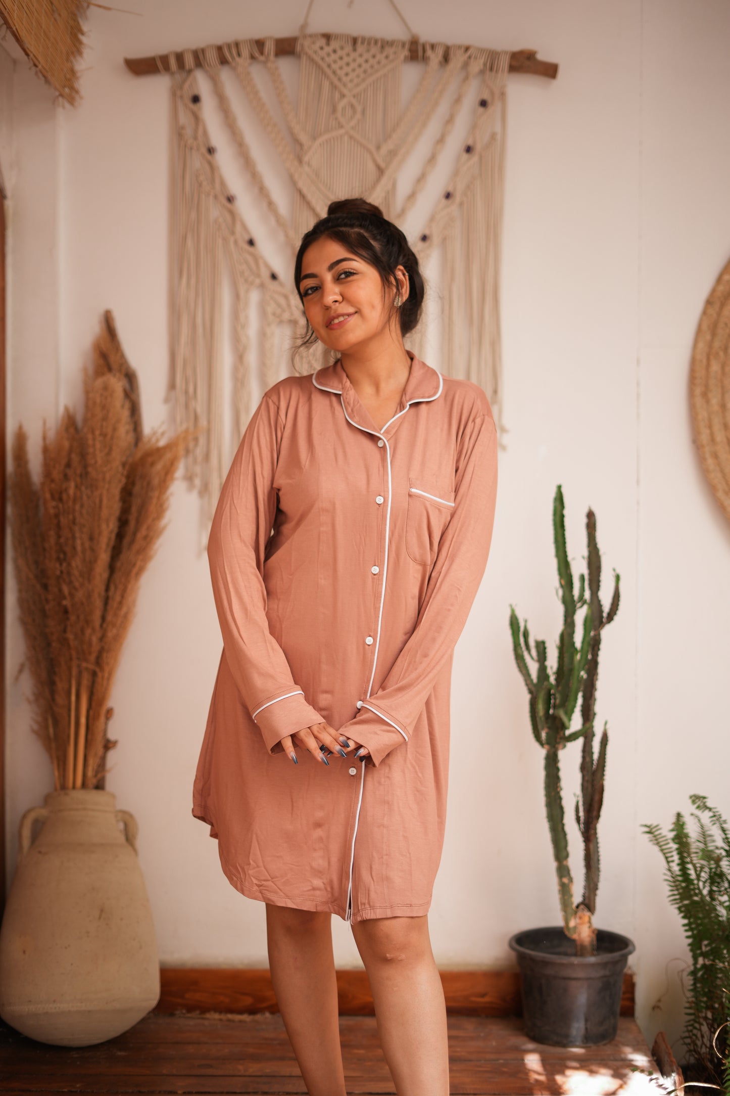 Sienna brown - nightdress